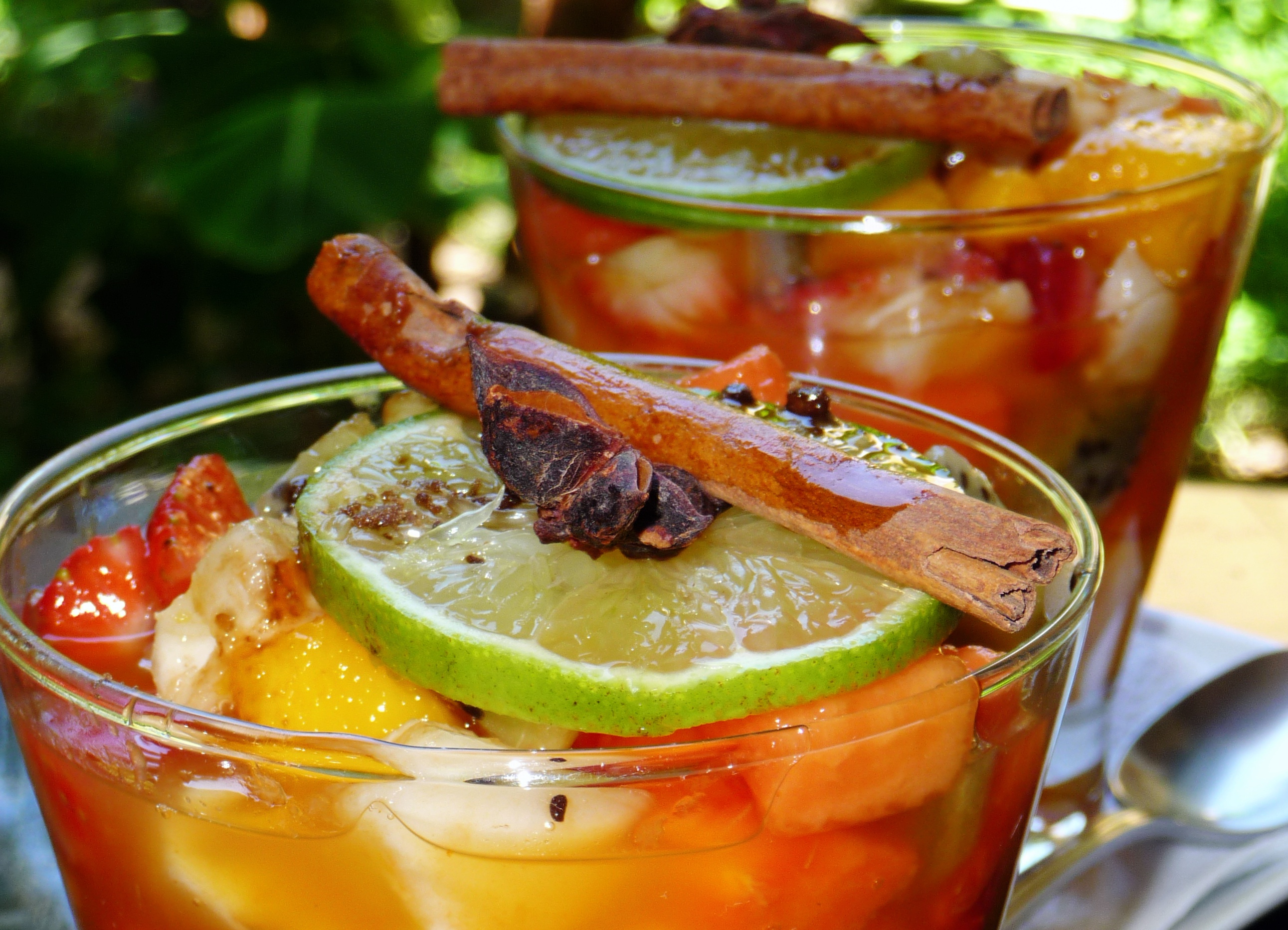 Restaurante Pelô Bistrô salada de frutas com especiarias suaves