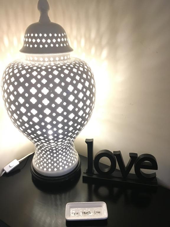 Homely features in the bedroom.