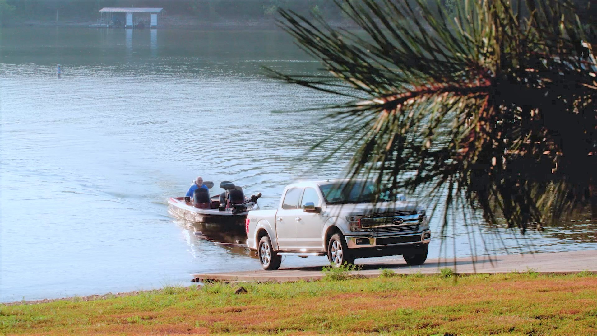 fishing boat on boat ramp