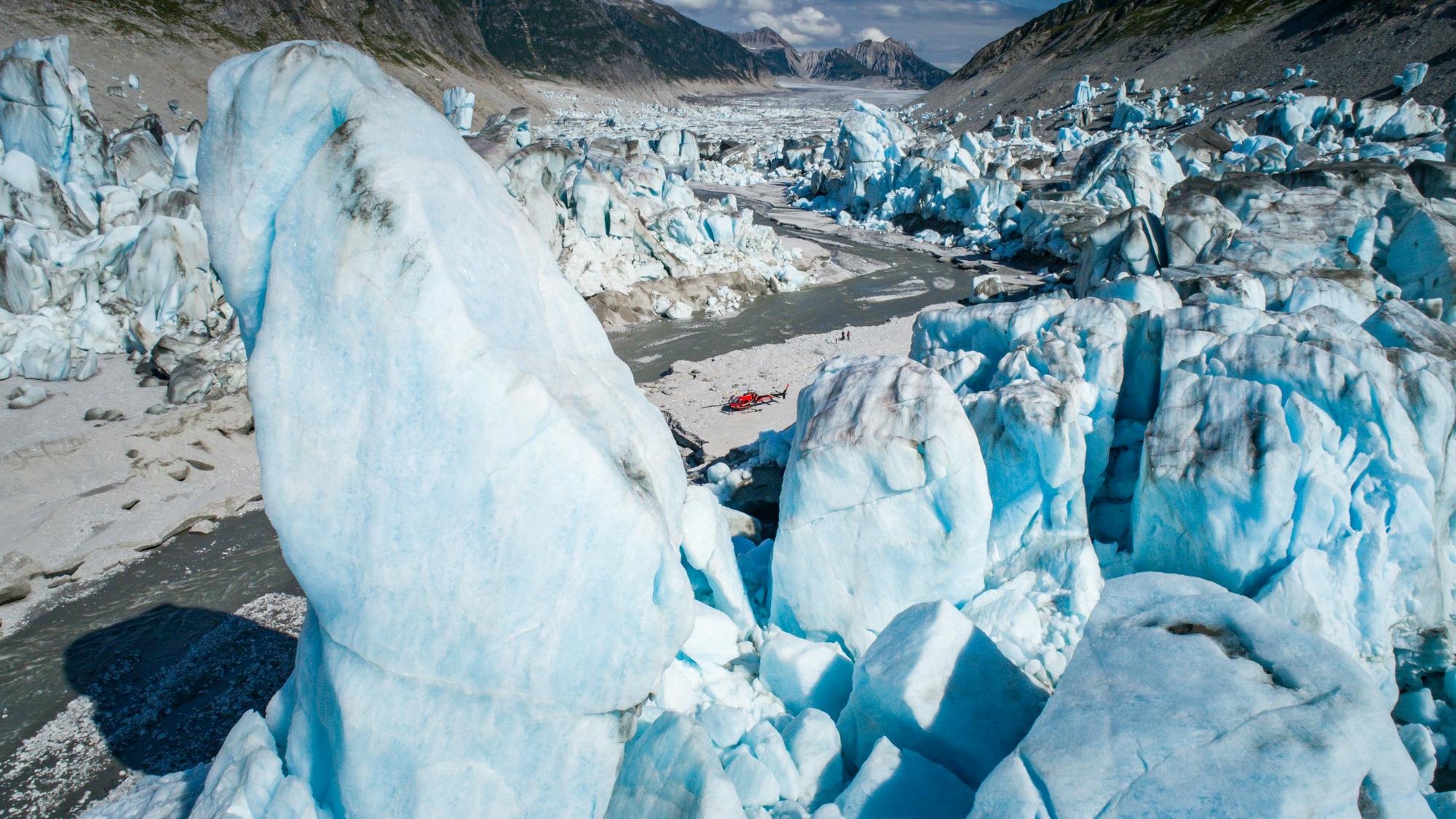 The extraordinary wonder of being surrounded by glaciers.