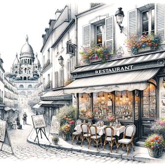 Restaurant à Montmartre près de l'Hôtel Migny Paris