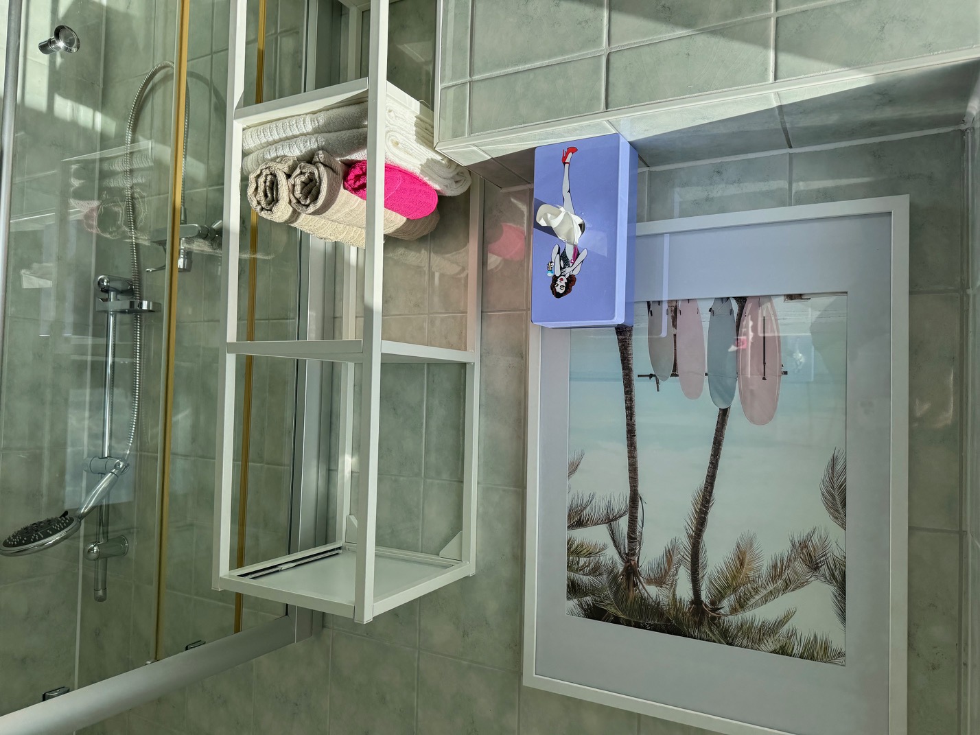 Auf Wunsch neue Handtücher bei längerem Aufenthalt