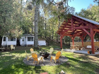 Cabins 8-9 next to pavilion campfire area