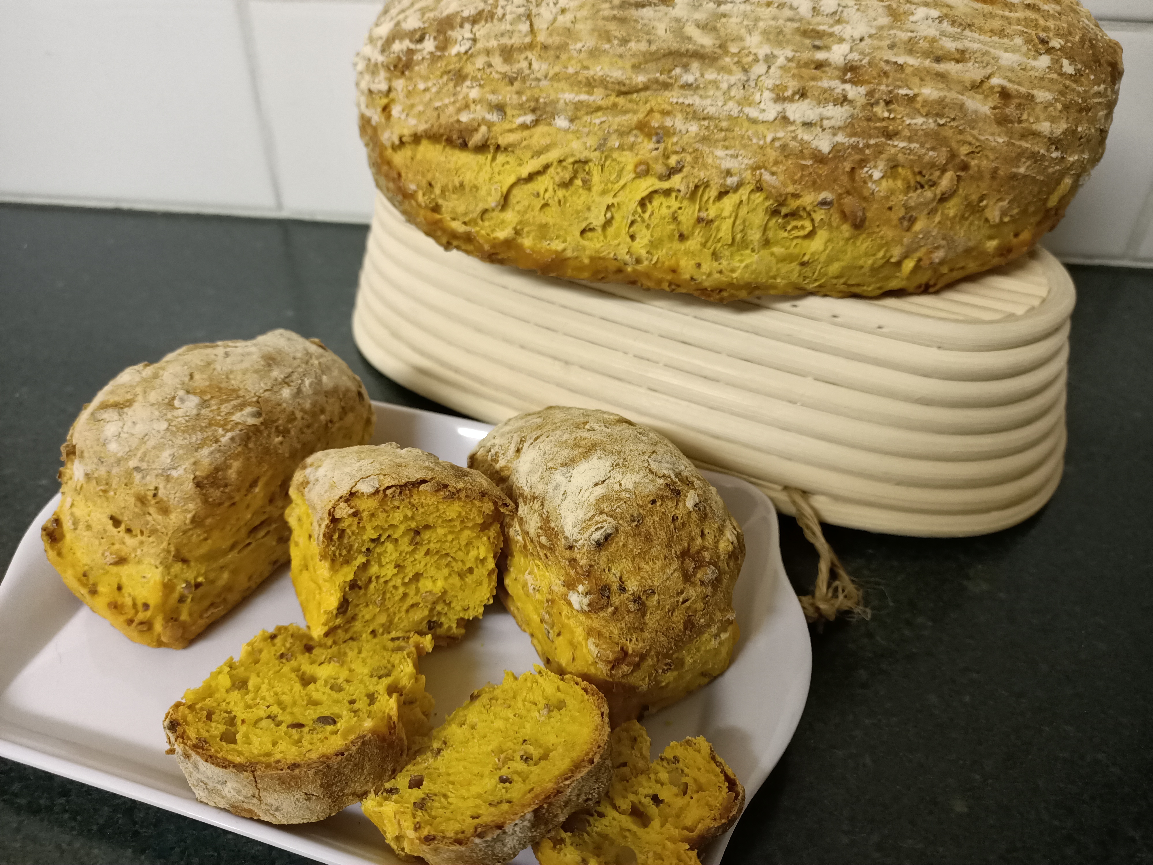 Homemade breads at Beaumaris Beach Guest House.