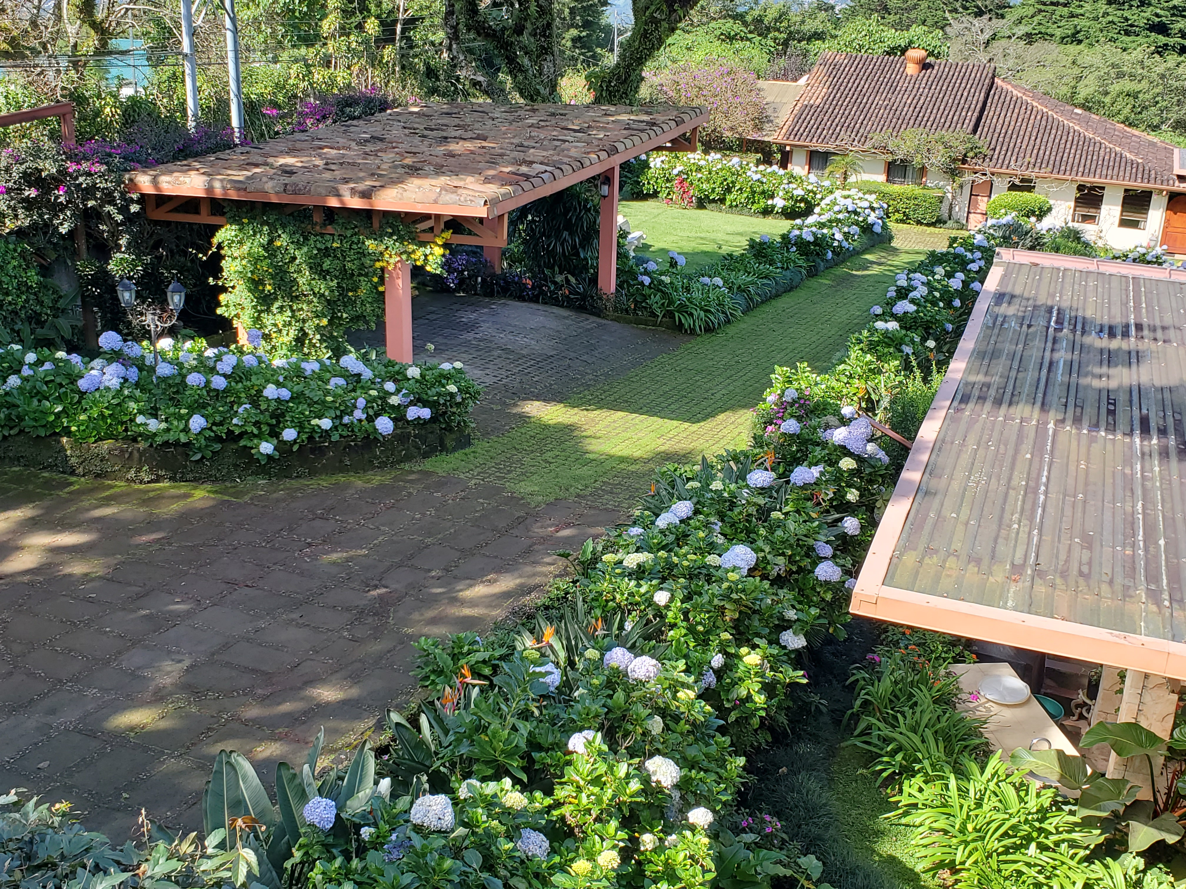 Main covered parking area