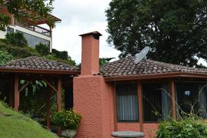 View of entrance and open terrace of the Birds of Paradise suite