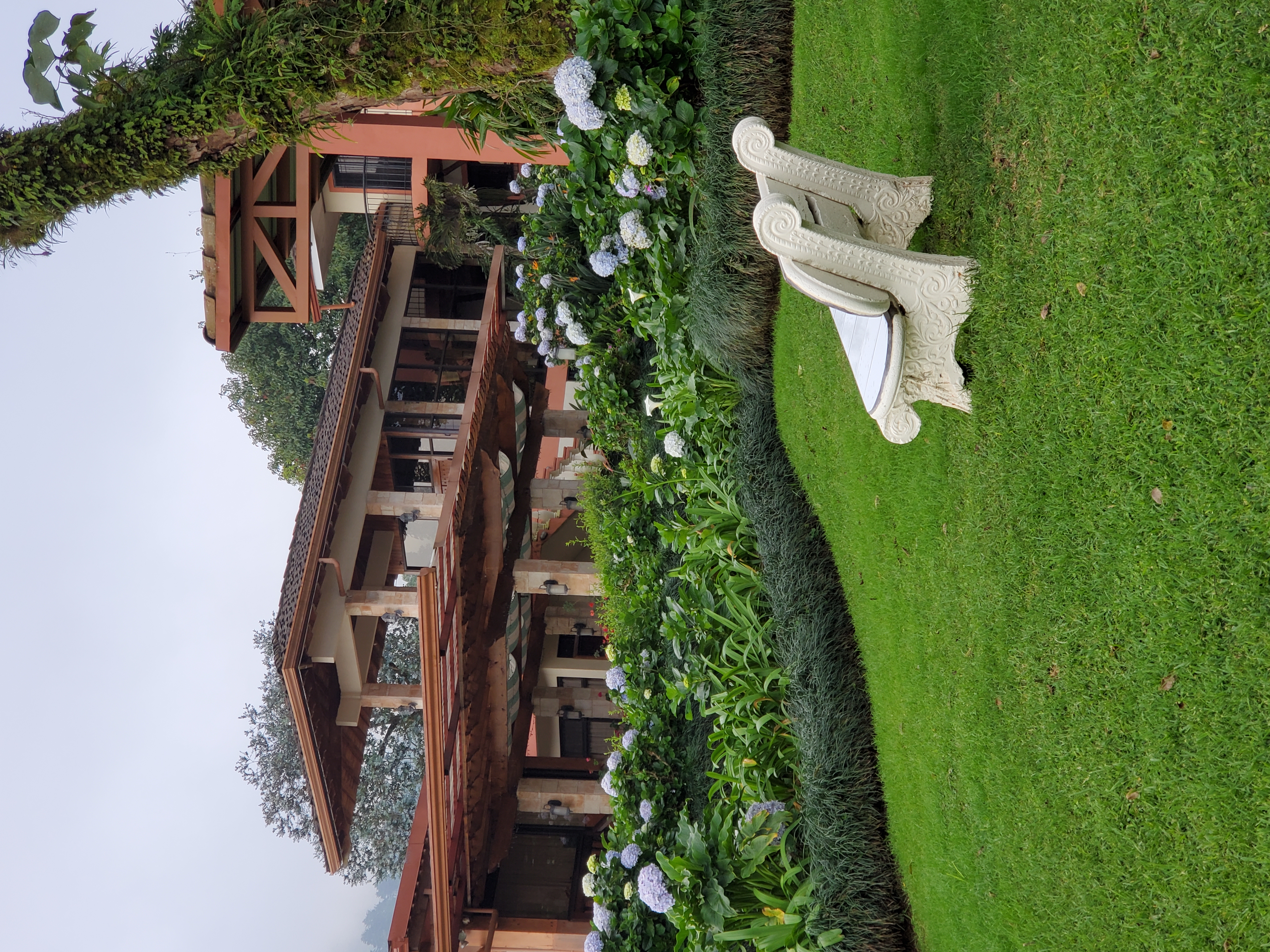 Main building view from upper garden