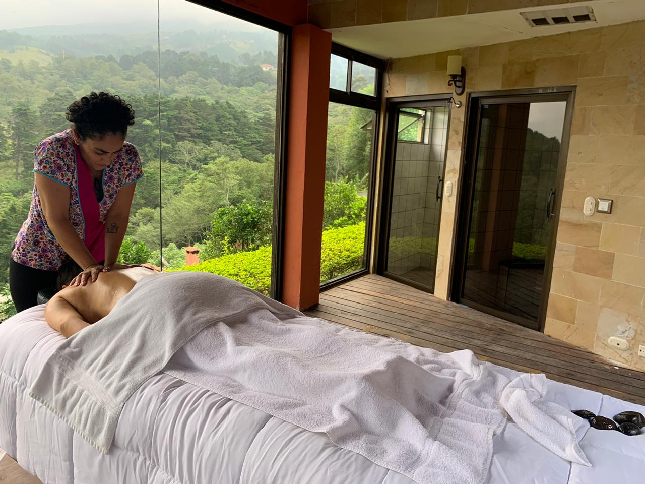 Massage in indoor Pool area