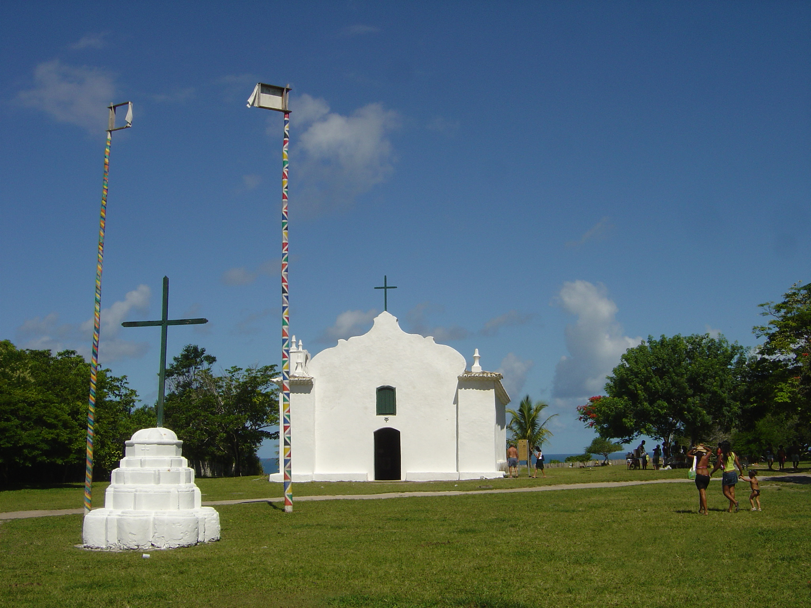 igreja são joão batista, praça do Quadrado em Trancoso suas ferias na bahia brasil pousada samambaia