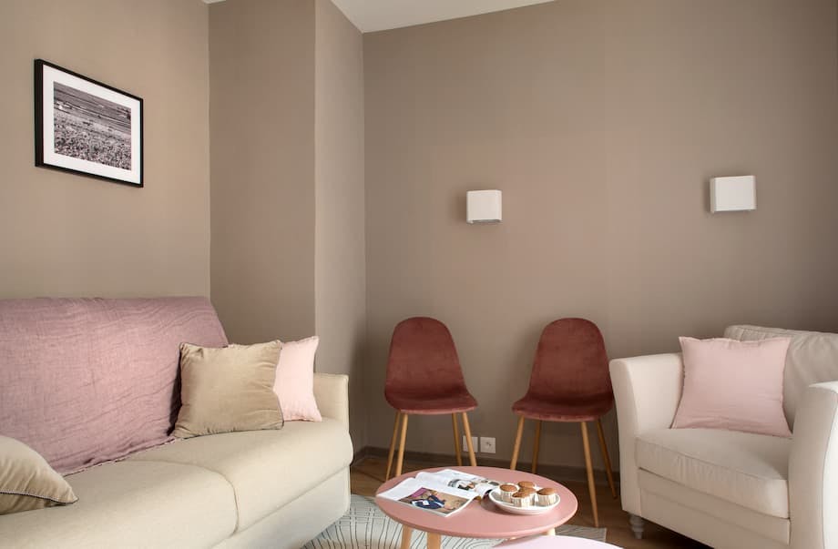 Petit salon de l'appartement Clos Vougeot de l'hôtel des ducs à Dijon