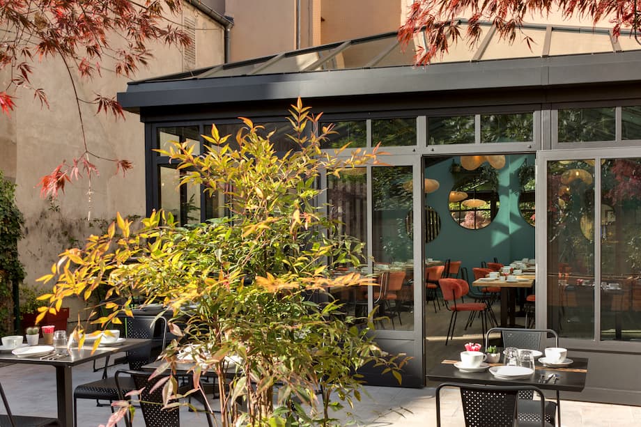 Terrasse de la Verrière de l'hôtel des ducs