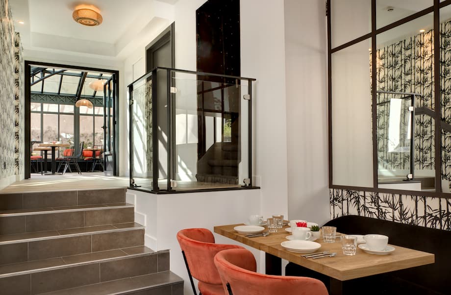 Accès à la Verrière de l'hôtel des ducs