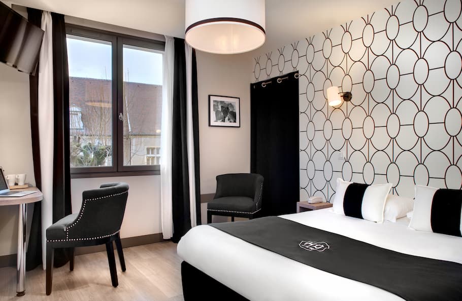 Chambre double n°2 de l'hôtel des ducs à Dijon
