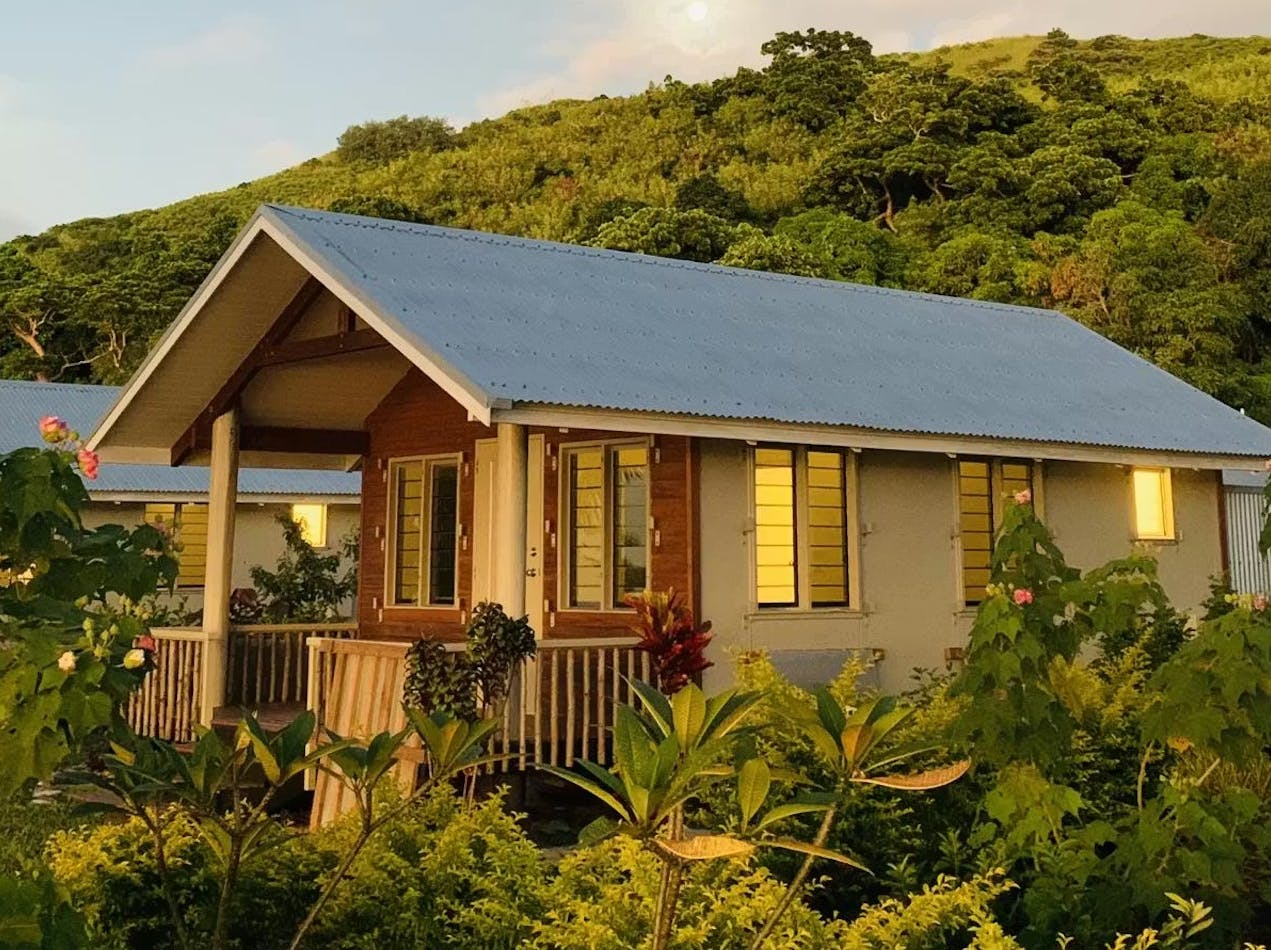 Beach Bure at sunset