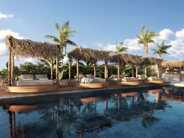 big pool luxury suite best luxury boutique hotel Mykonos