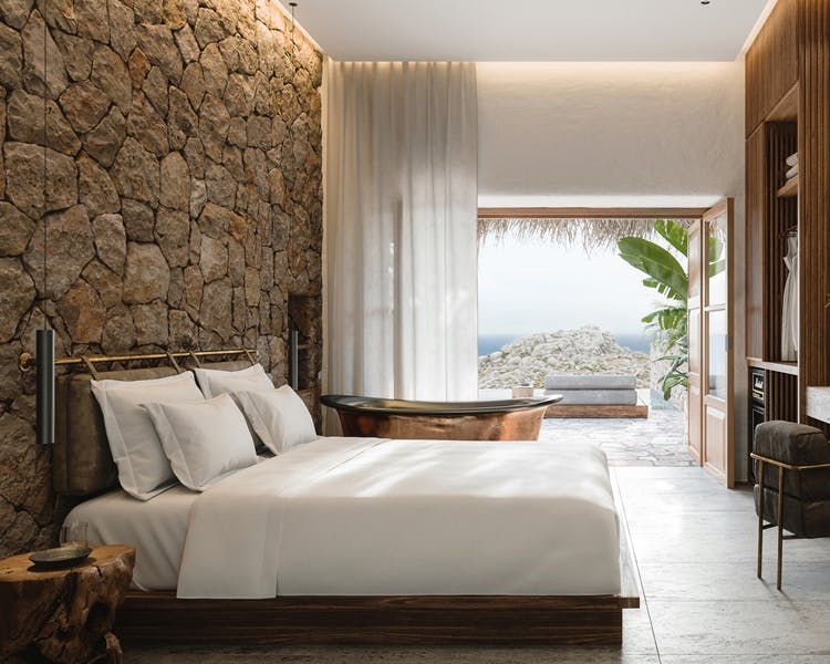 interior design suite best luxury boutique hotel Mykonos