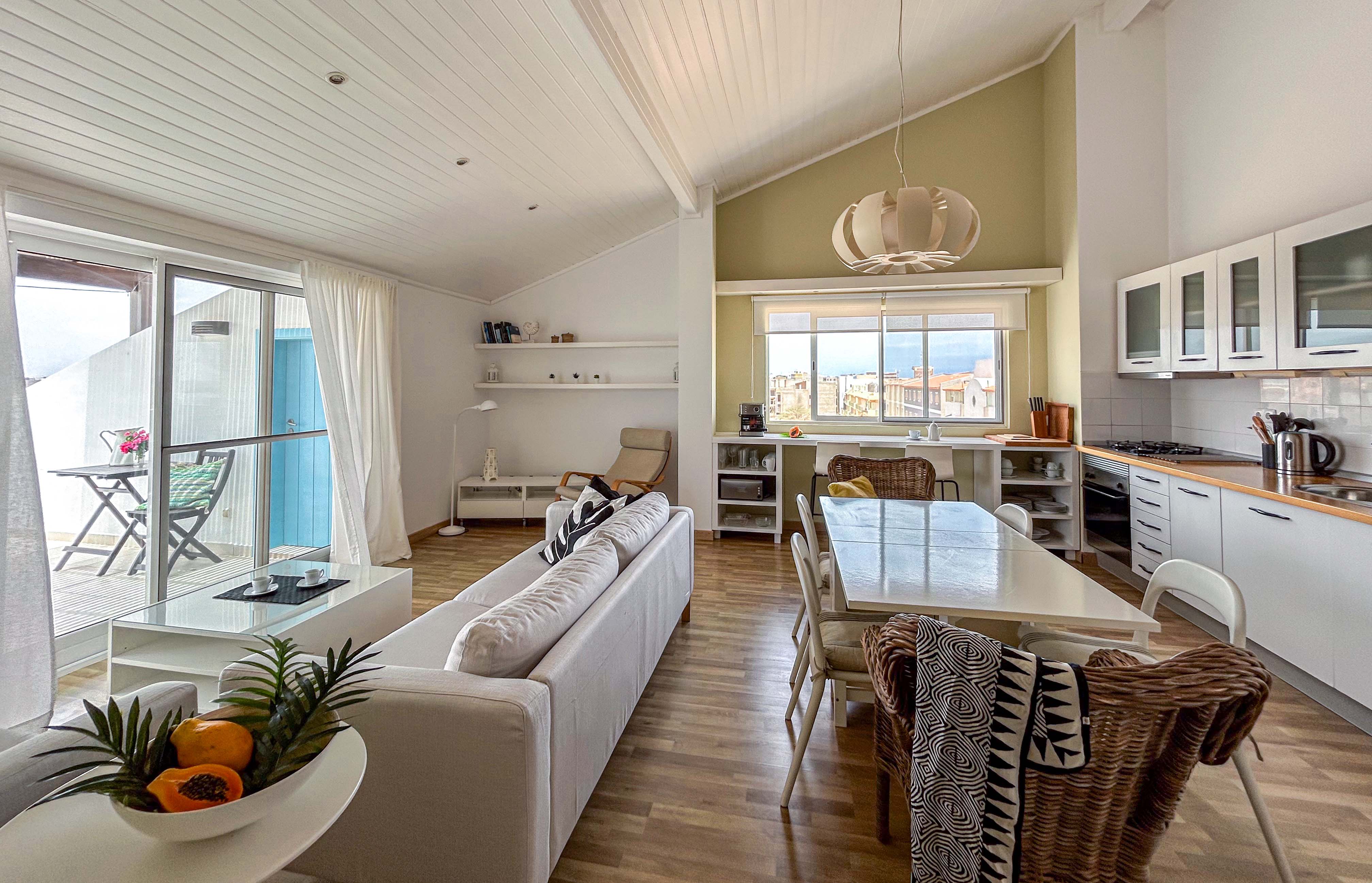 Vila Cabral Apartments Sal Island Cabo Verde, 3 bedroom apartment livingroom