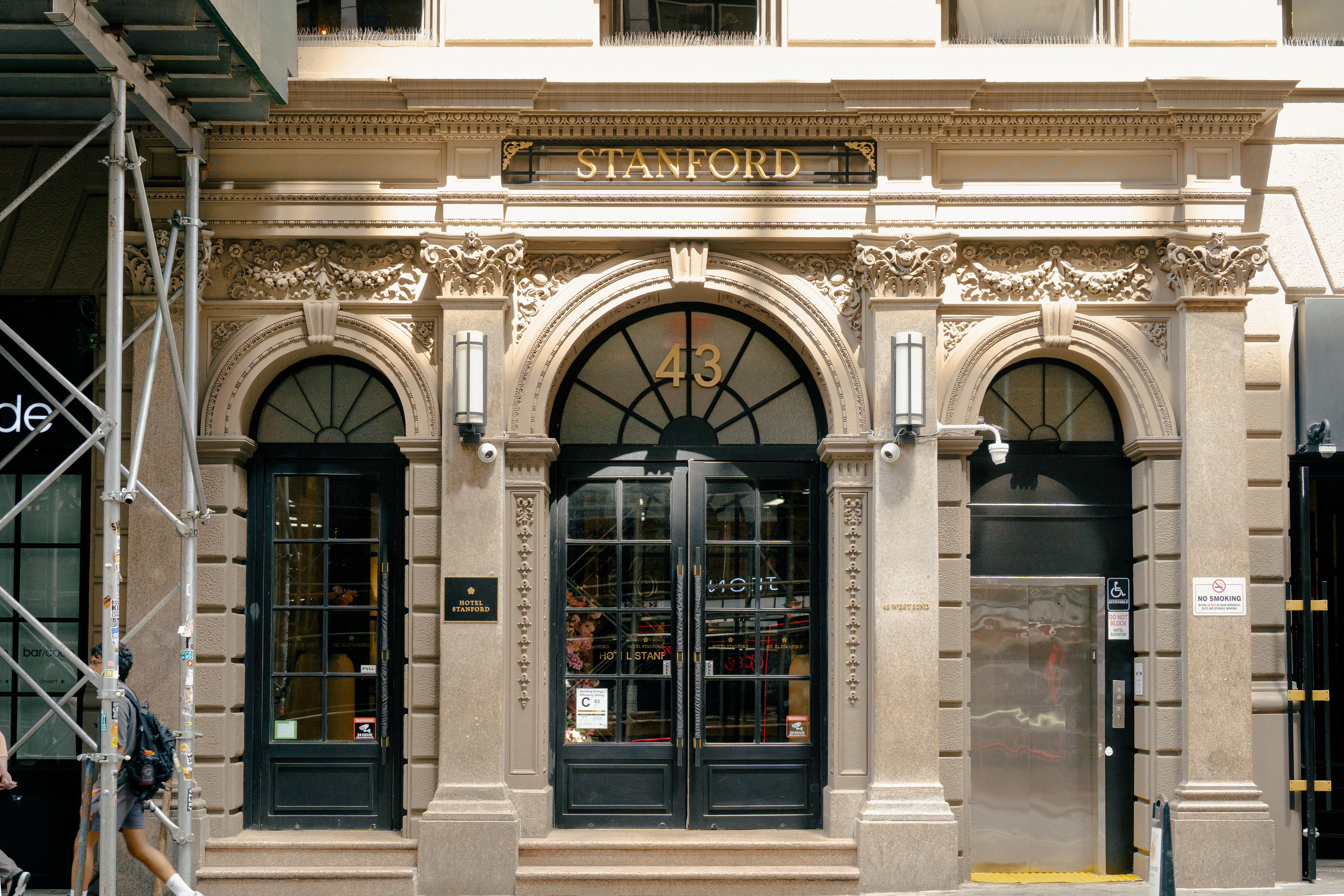 Hotel Stanford New York interior detail