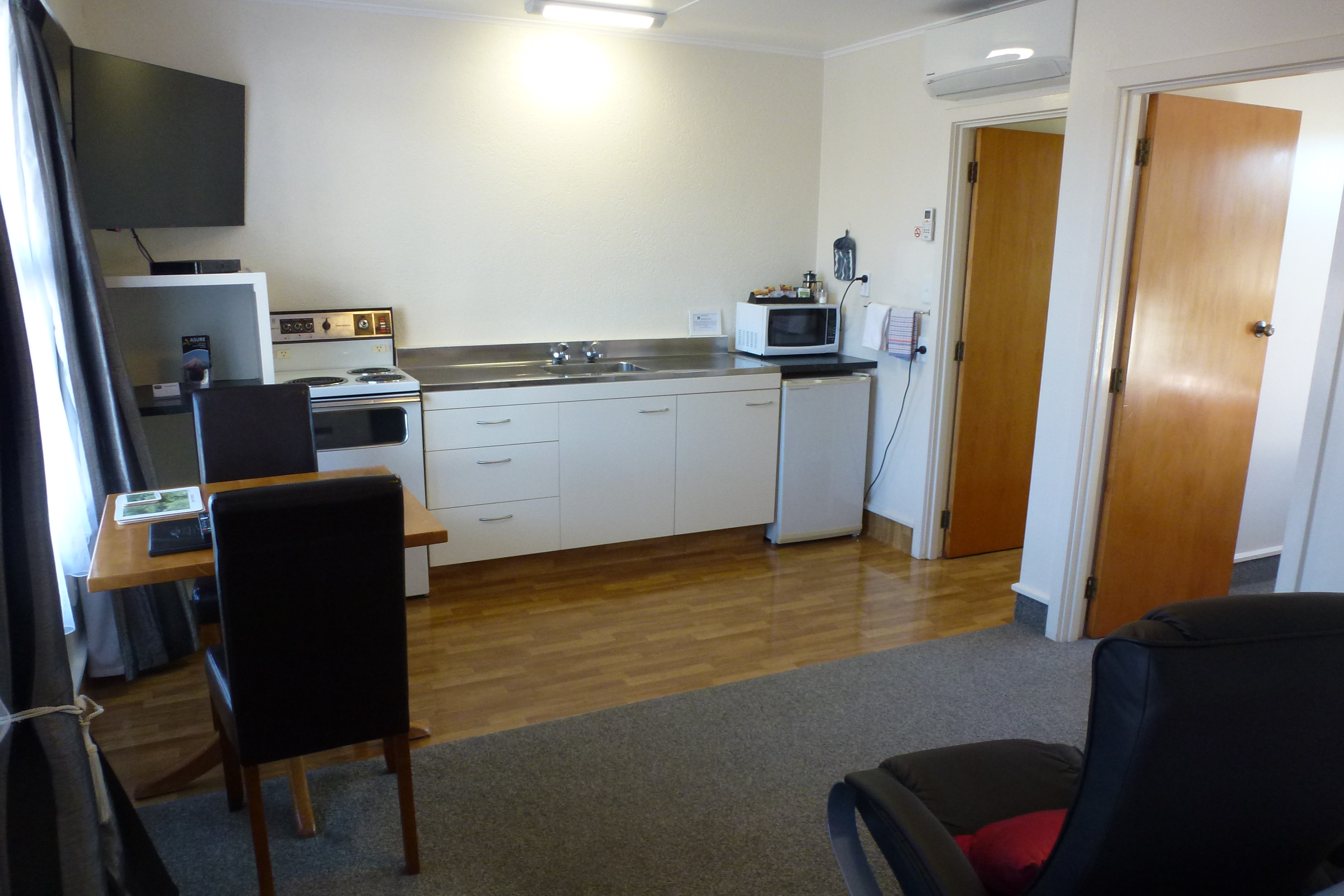 Kitchen in One bedroom motel room