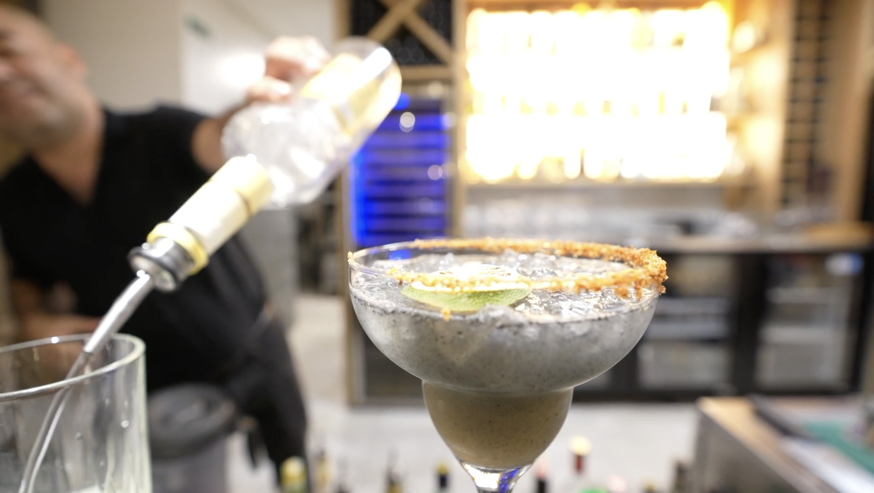 cocktail at Ocottillo restaurant at Aventuras hotel in Loreto Bay Baja