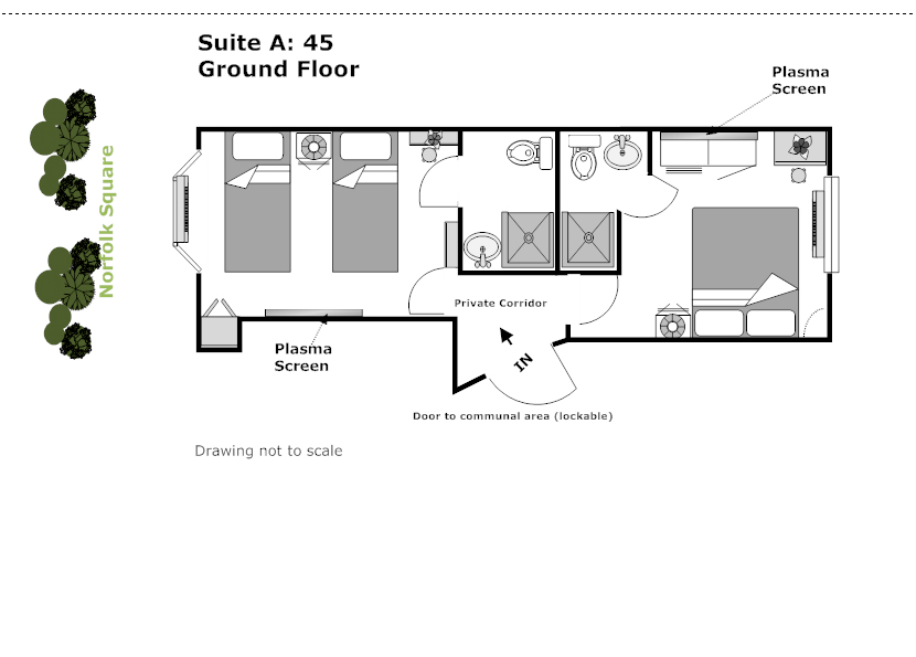 london hotel b&b boutique central falcon suite