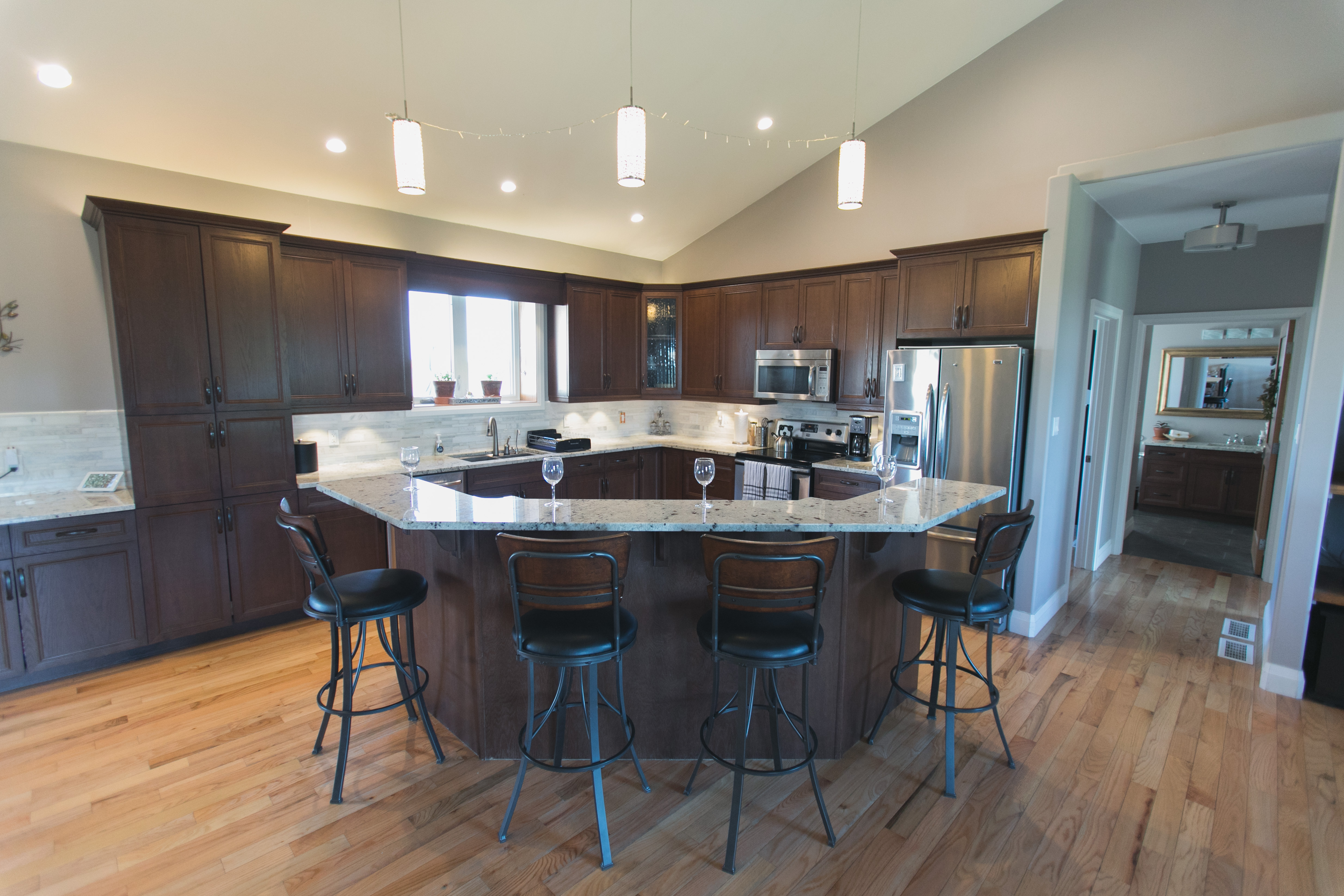 Kitchen Island with Seating for Four