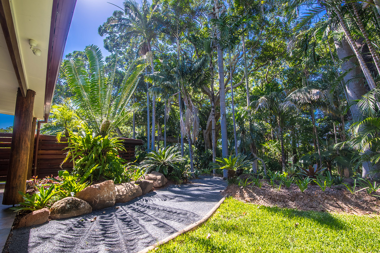 Entry path to Apartments