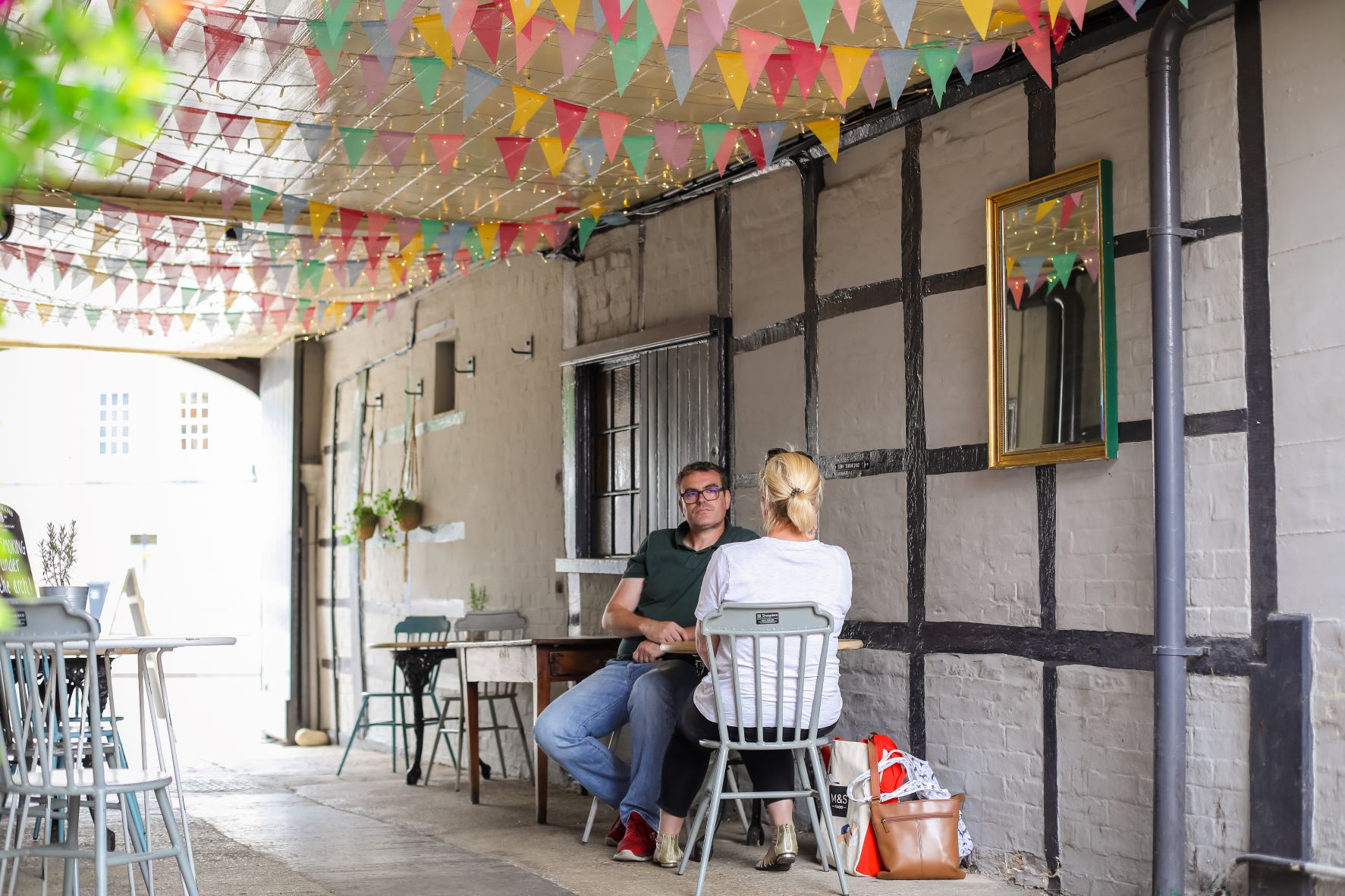 Pub garden The Black Swan Devizes