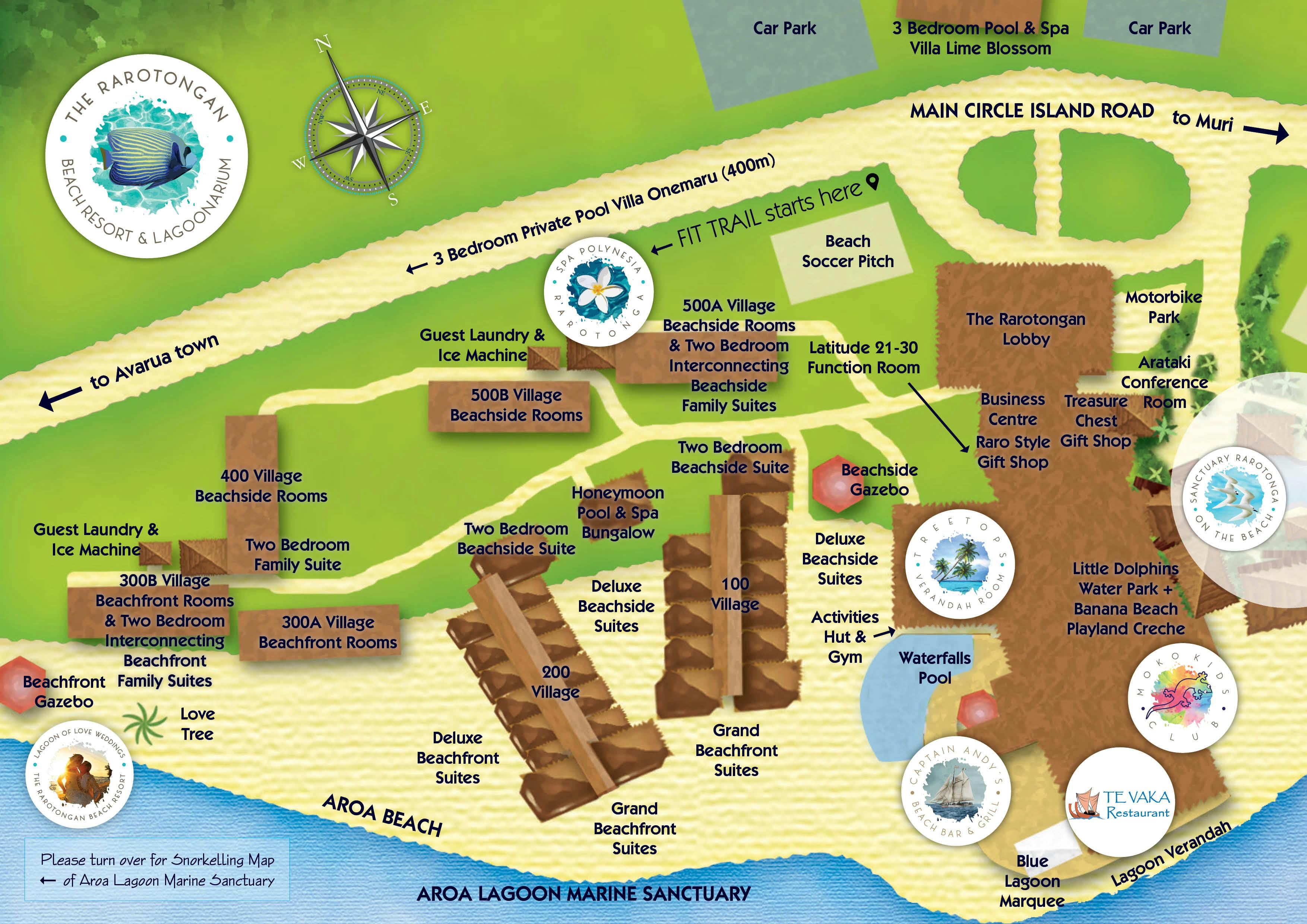Maps & Direction | The Rarotongan Beach Resort & Lagoonarium