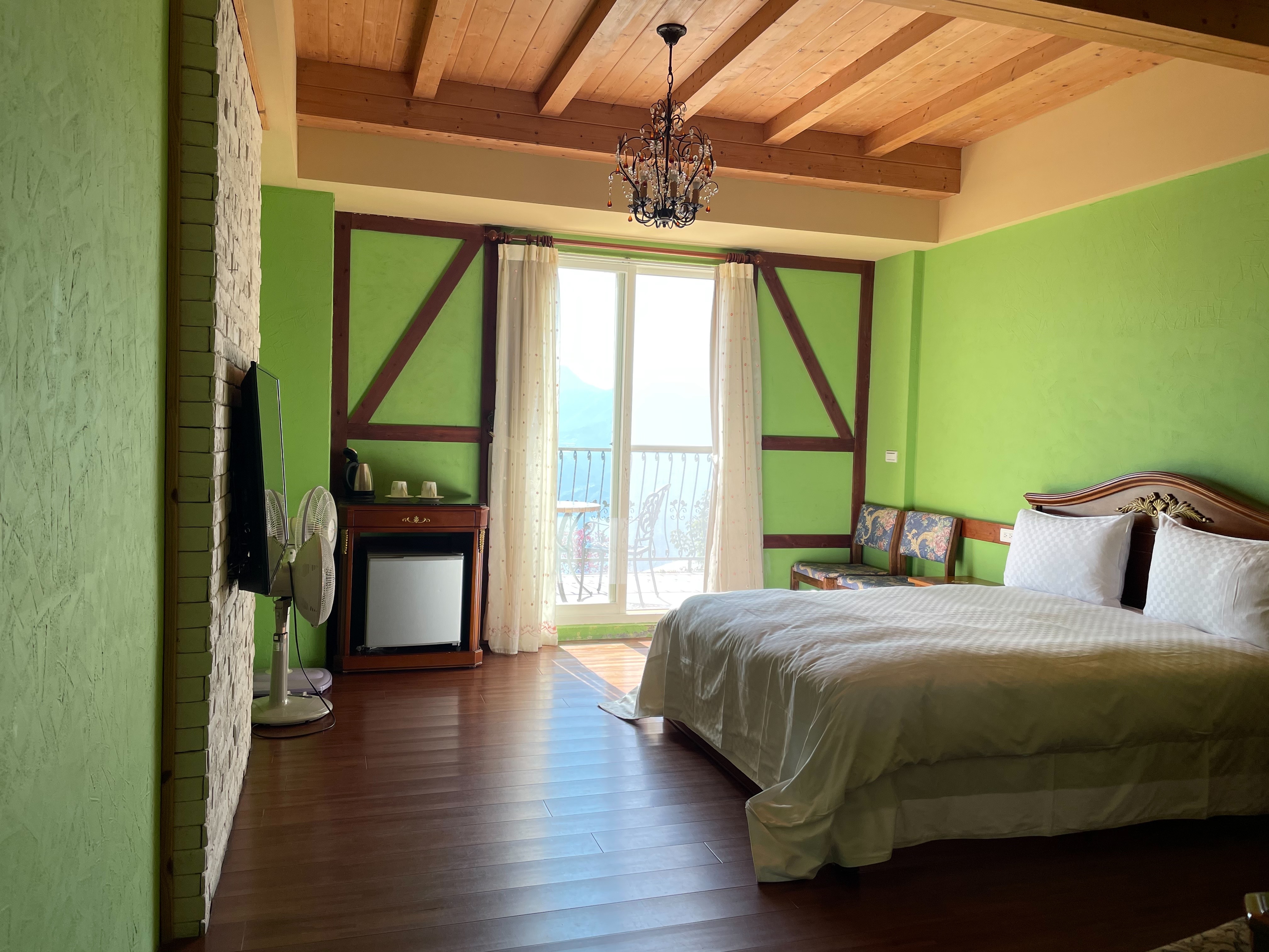 清境民宿清境羊角村景觀雙人房