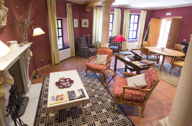 SALON DE ESTAR Y BIBLIOTECA