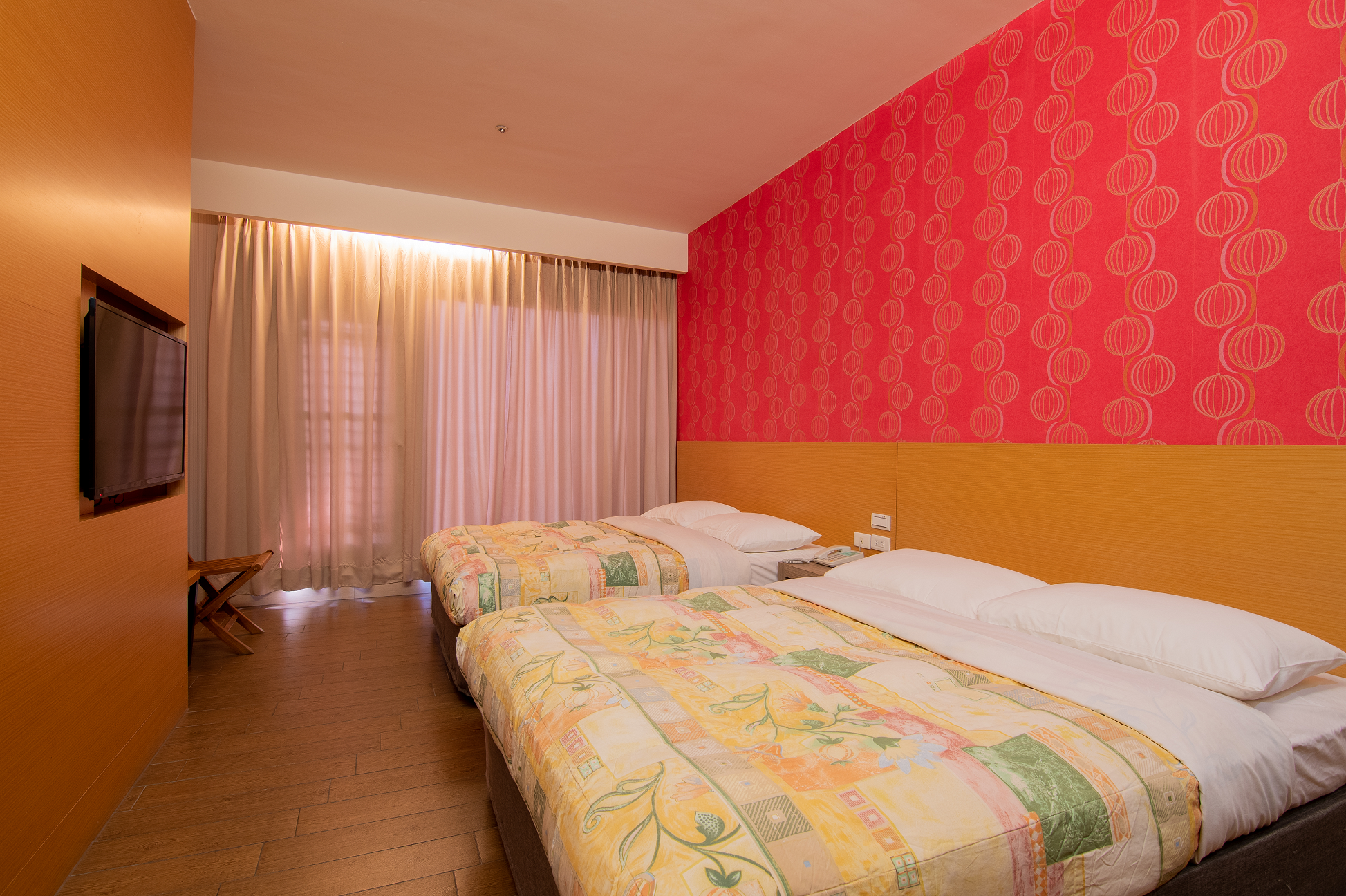 觀景家庭雙床房(附陽台)