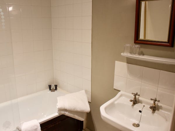 Bathroom at The Wensleydale Hotel, Middleham, offers boutique accommodation in the heart of the Yorkshire Dales