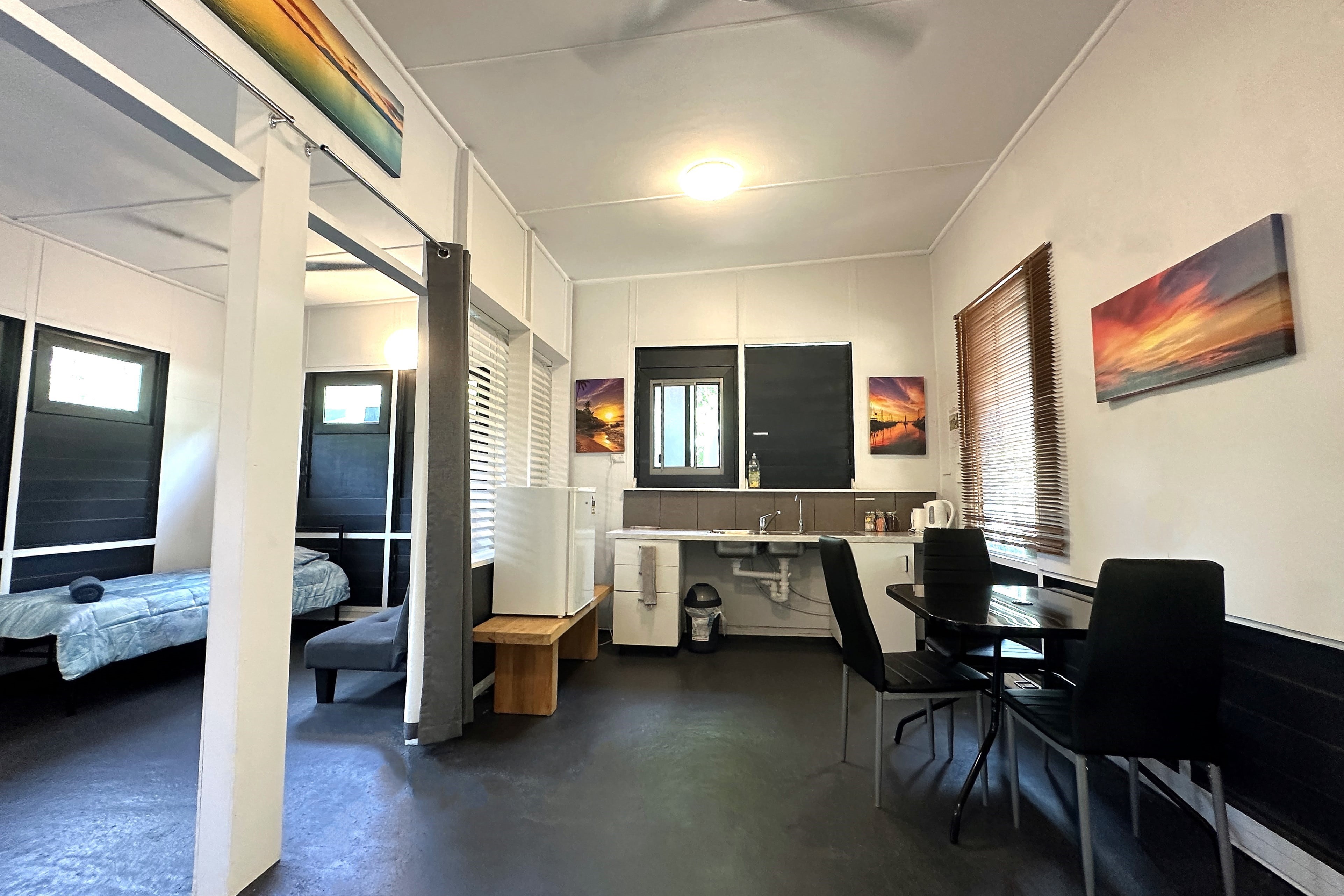 Self-Contained Unit at Golden Sands Retreat, Wagait Beach, NT, Kitchenette