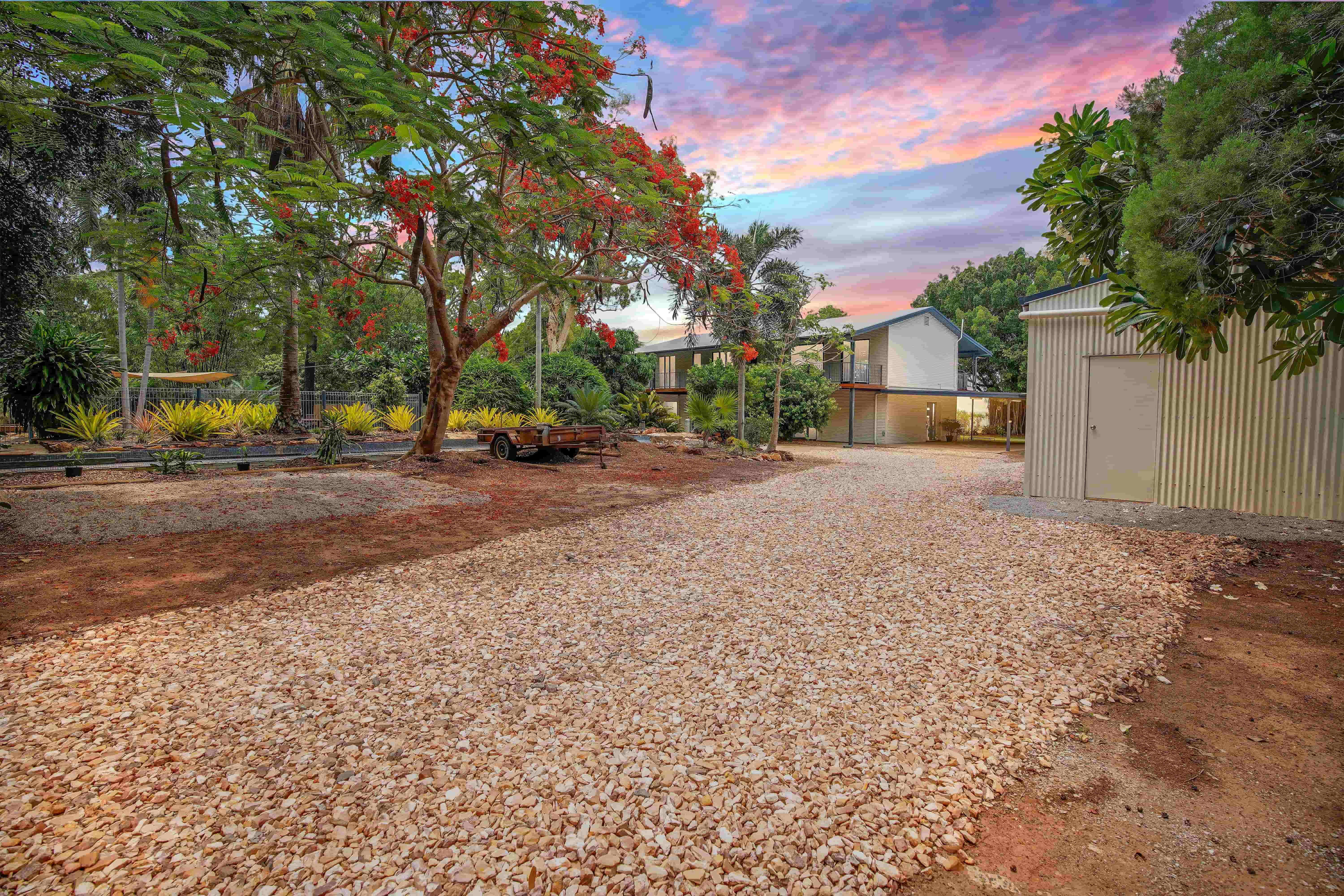 Driveway Leading to the Holiday House