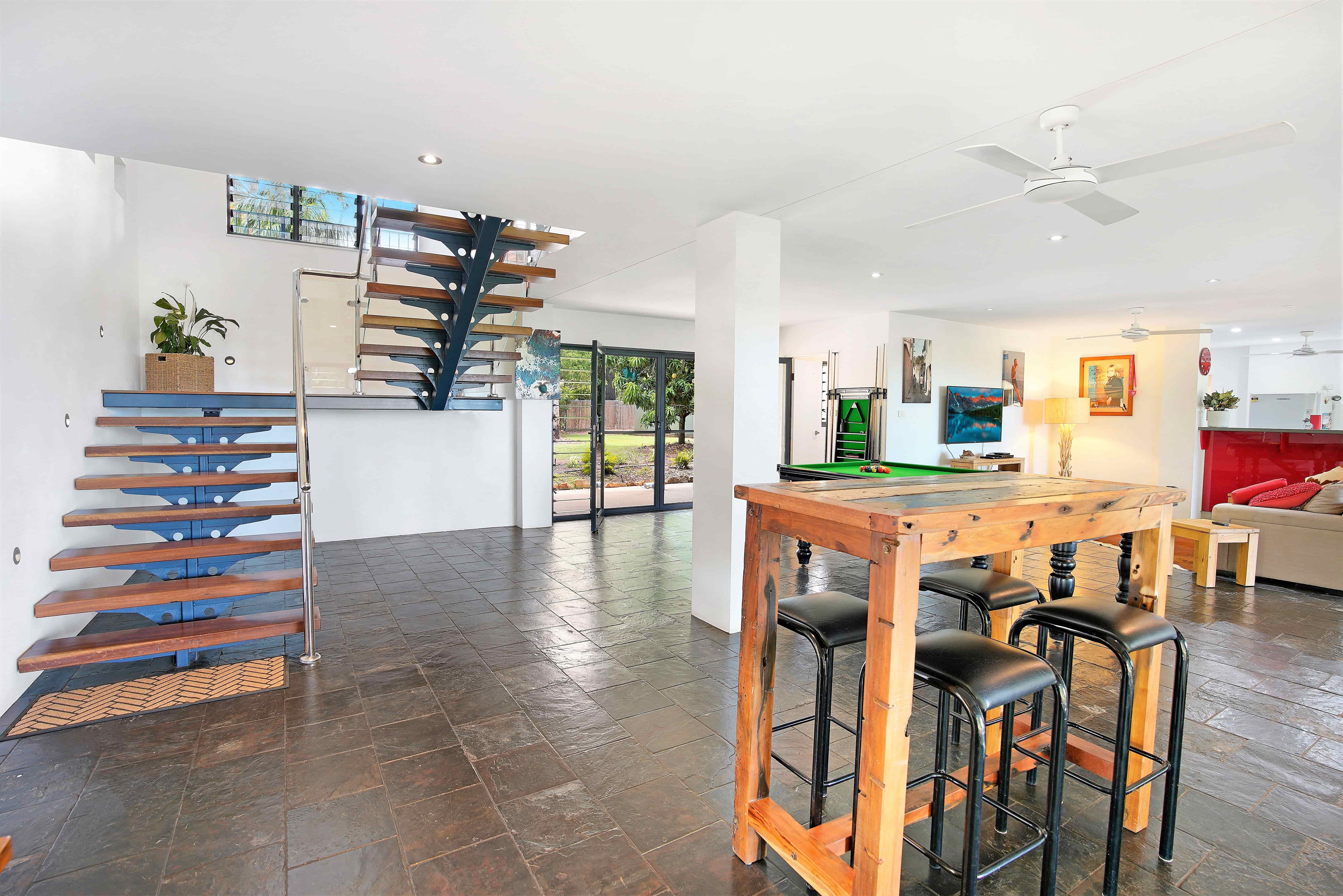 Entertainment in the Games Room with a Pool Table