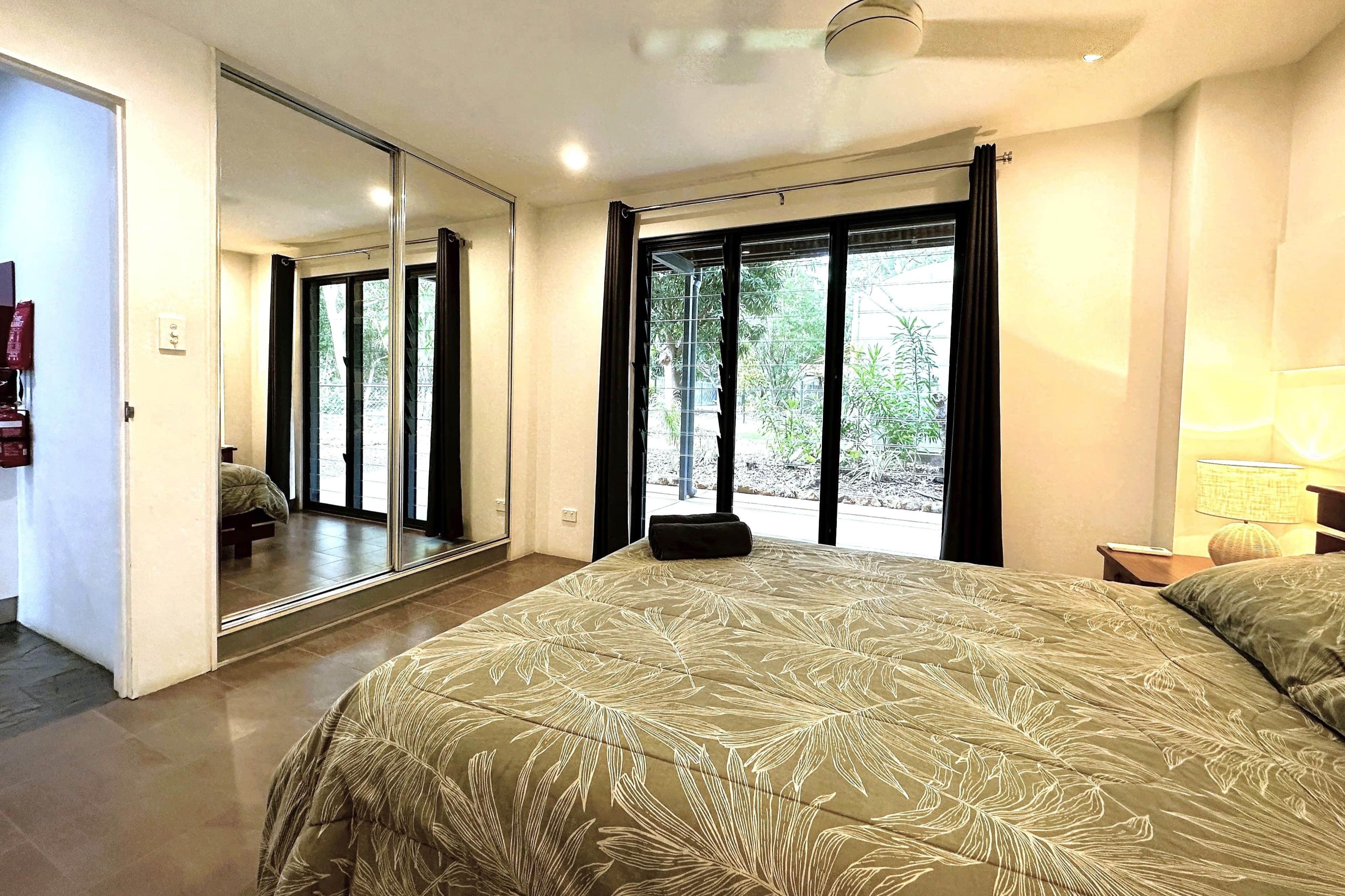 Air Conditioned Queen Bedroom with Ensuite and Garden View