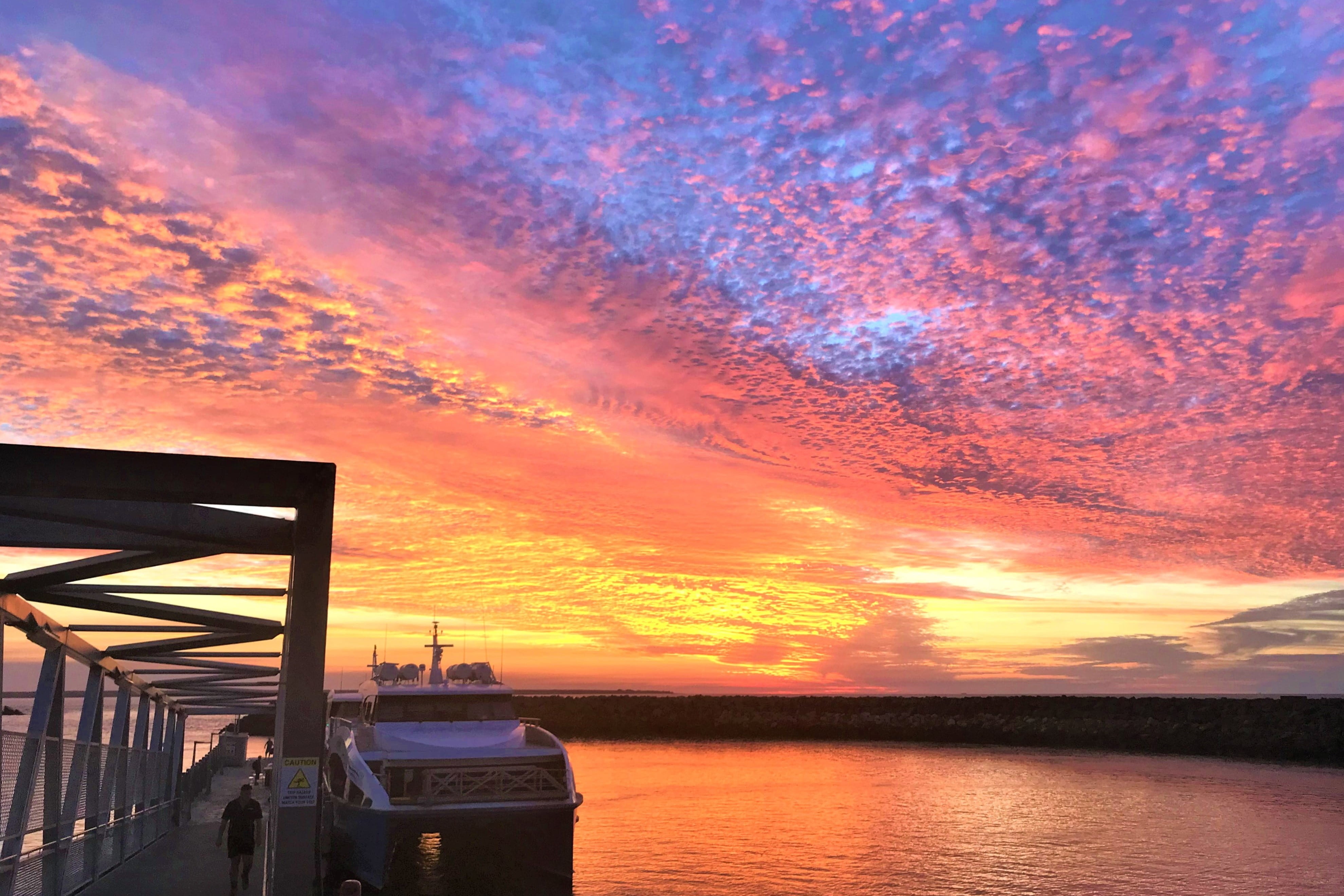 SeaLink Ferry Jetty Sunset, Cullen Bay, NT