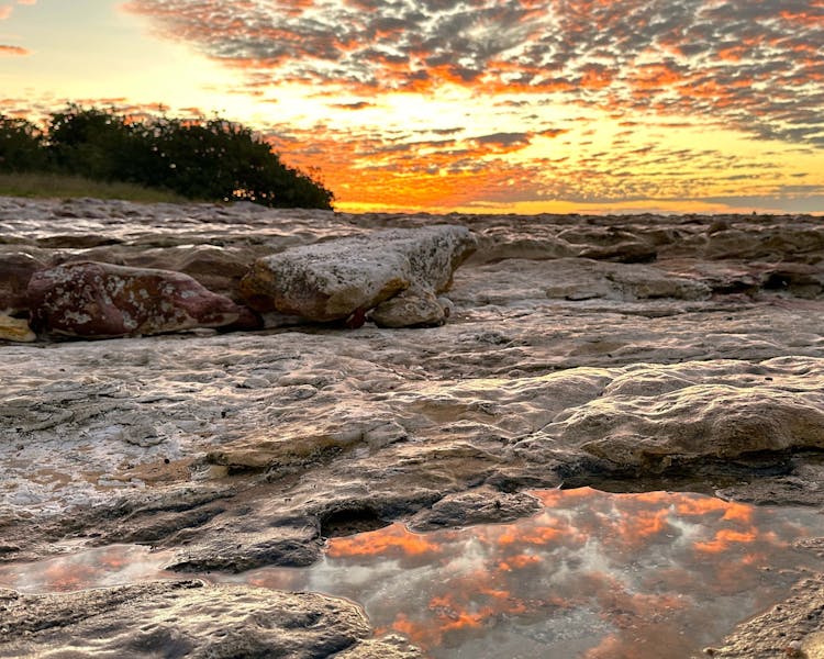 Stunning Sunset Rockpool Reflections, Wagait Beach, NT