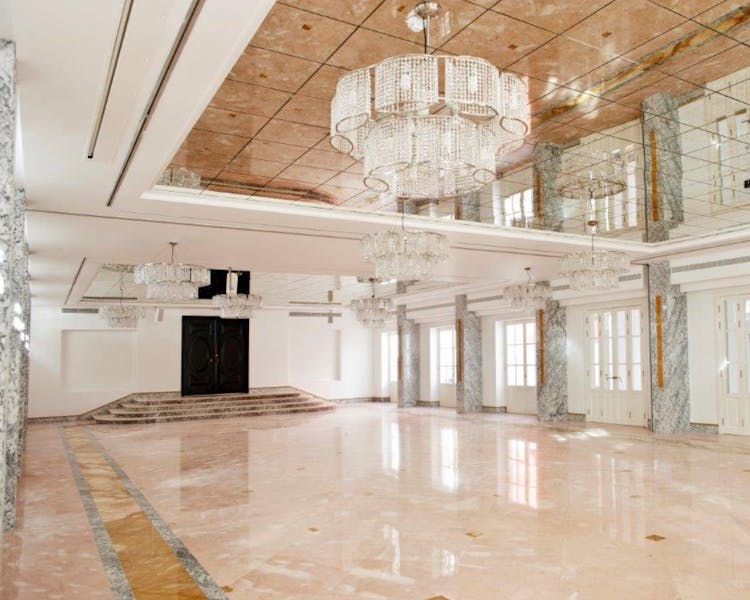 Salão Rosa para casamentos e reuniões no Alentejo Marmoris Hotel & Spa em Vila Viçosa