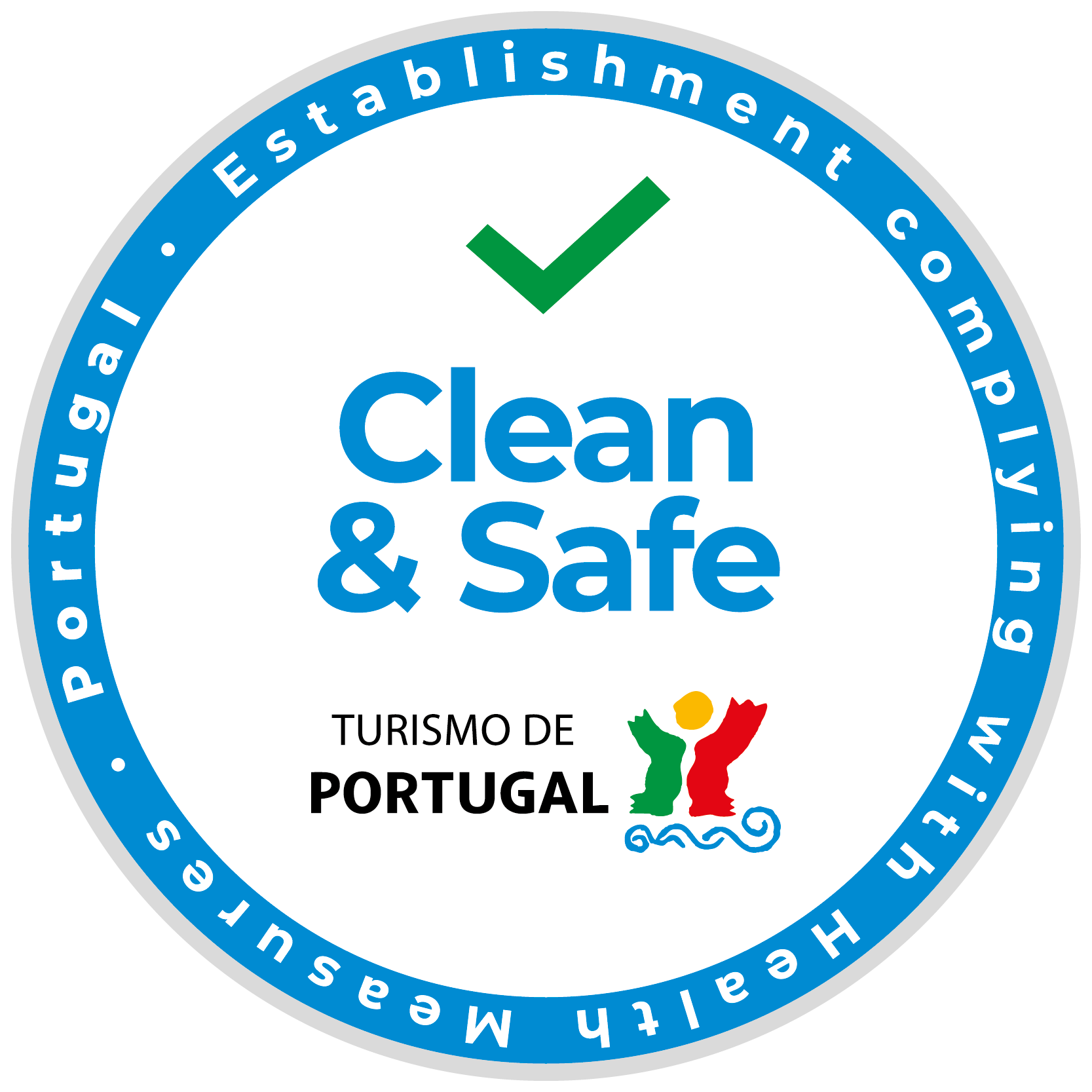 Selo clean and safe do Turismo de Portugal atribuido ao Alentejo Marmoris Hotel & Spa em Vila Viçosa