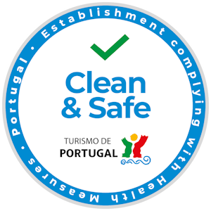 Selo clean and safe do Turismo de Portugal atribuido ao Alentejo Marmoris Hotel & Spa em Vila Viçosa