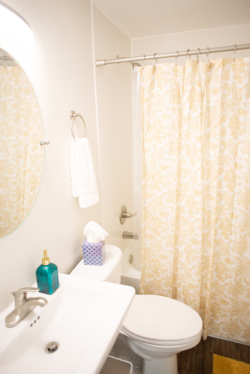 Two bedroom, two bathroom daylight basement with laundry facilities.