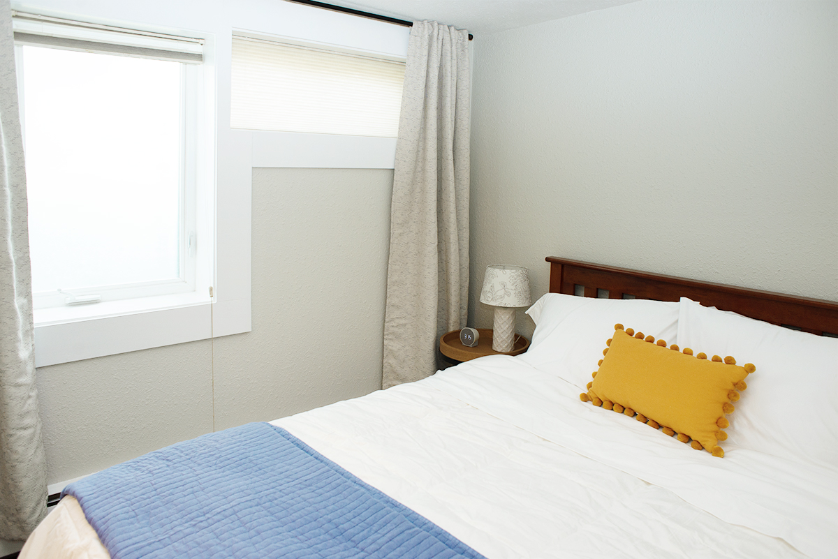 Two bedroom, two bathroom daylight basement with laundry facilities.