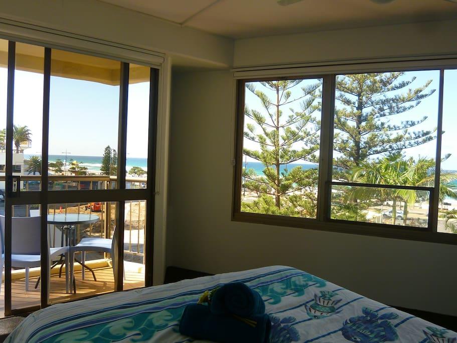 studop apartment with ocean view, surfers paradise beach, gold coast beach, queensland, australia