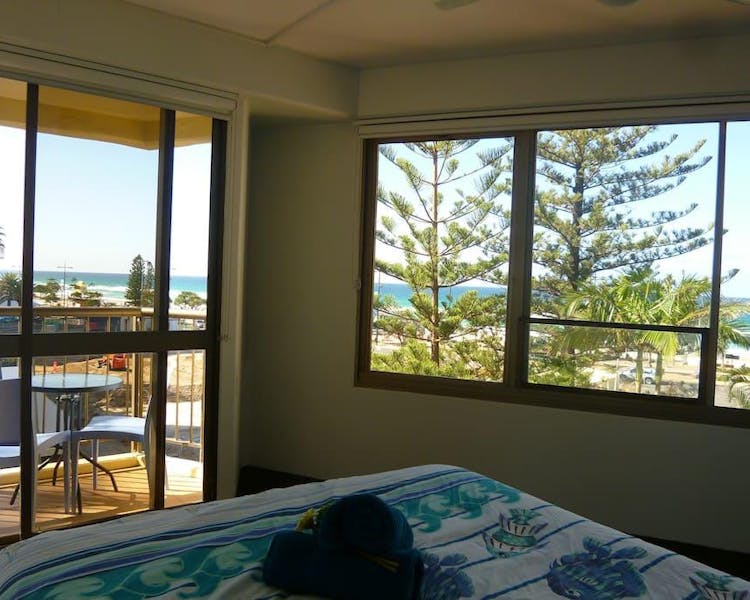 studop apartment with ocean view, surfers paradise beach, gold coast beach, queensland, australia