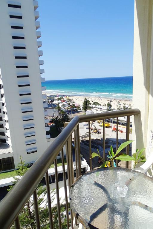 one bedroom apartment with ocean view, surfers paradise beach, gold coast beach, queensland, australia