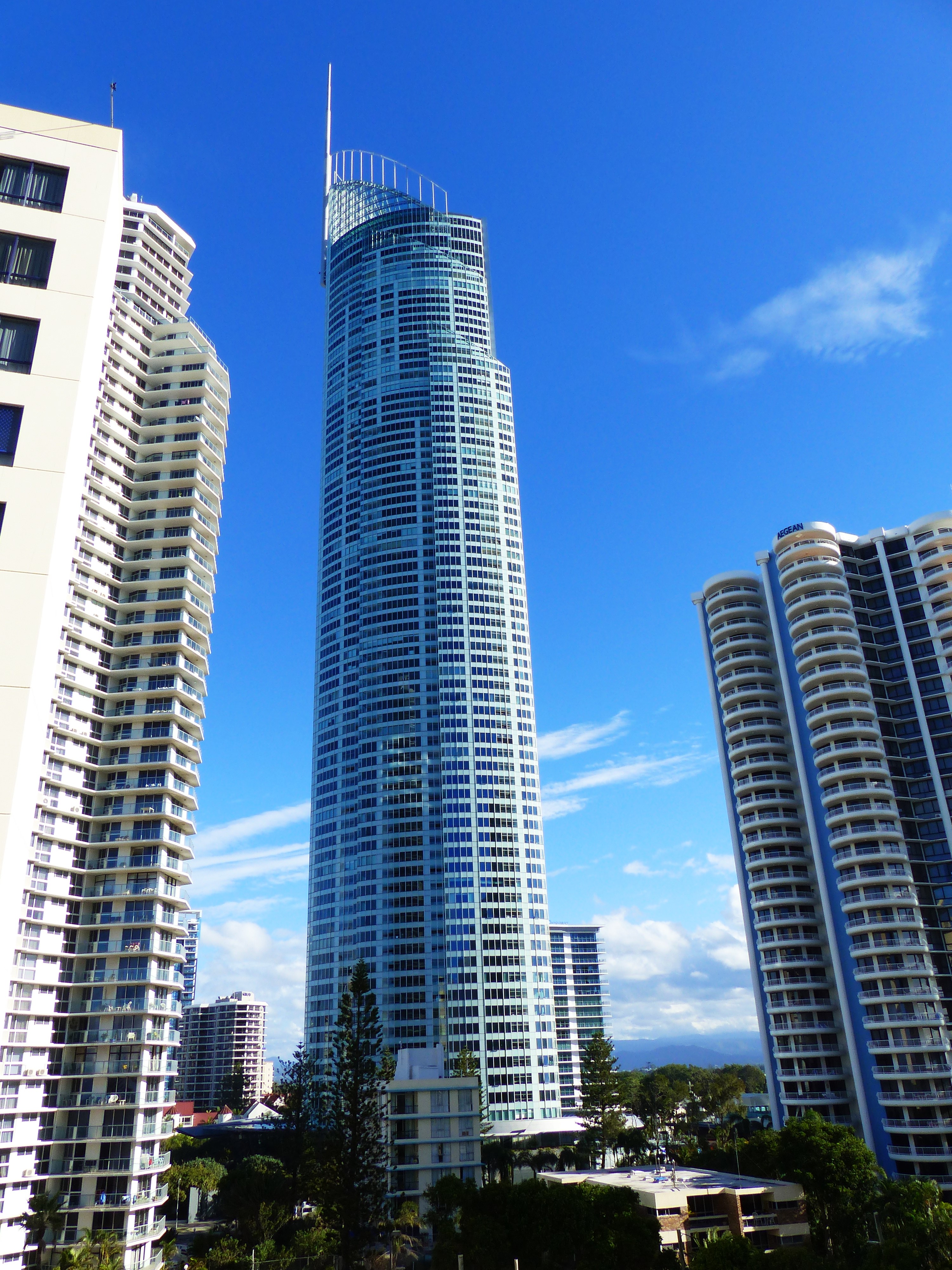 Skypoint observation deck attraction, surfers paradise, gold coast, queensland, australia