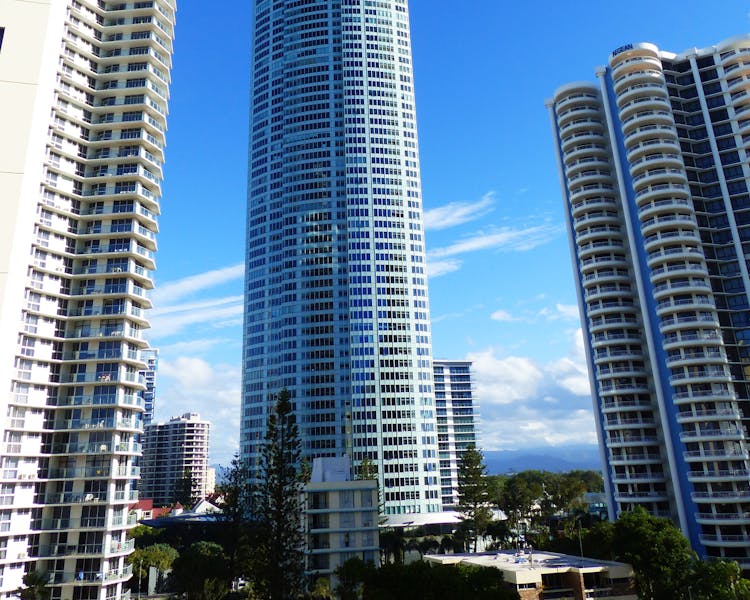 Skypoint observation deck attraction, surfers paradise, gold coast, queensland, australia