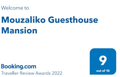 Mouzaliko Guesthouse Mansion award 2022 Booking.com